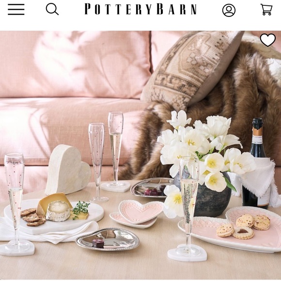 Pottery Barn Cookie Heart Dishes - Picture 5 of 8